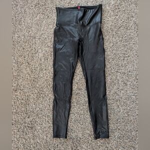 SPANXshape™ Faux Leather Leggings - Women's Large - Black